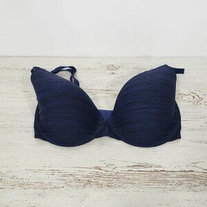 Victorias Secret  Uplift Semi Demi  Padded Bra Heathered Blue  Size 32DDD
